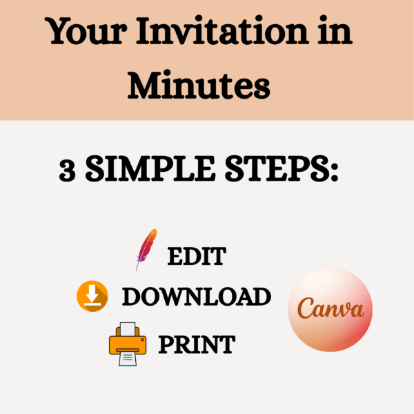 fall wedding invitation