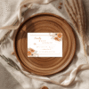 autumn wildflower wedding invitation template | boho floral printable invite | editable wedding suite