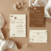 fall wedding invitation